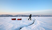 Baikalo ežeras žiemą &ndash; nepaprasta kelionė į ledo karalystę
