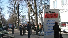 Protestas prie bendrovės &bdquo;Mikrovisata&ldquo;