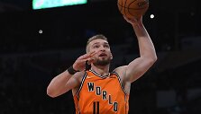 Domantas Sabonis NBA Kylančių Žvaigždžių rungtynėse pelnė 13 ta&scaron;kų ir atkovojo 11 kamuolių.