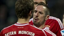 Franckas Ribery ir Thomas Muelleris