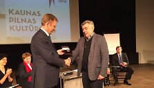 Muziejininkui Osvaldui Daugeliui įteiktas Kultūros ministerijos Garbės ženklas