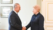 Prezidentė susitiko su Turkijos užsienio reikalų ministru Mevl&uuml;t &Ccedil;avuşoğlu
