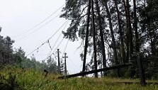 Po audros Vie&scaron;vilės apylinkėse sutriko elektros tiekimas