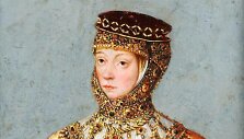 Barbora Radvilaitė. Miniatūra, aliejus. Luko Kranacho jaunesniojo dirbtuvės, apie 1553.