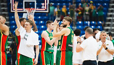 Lietuvos krep&scaron;inio rinktinės lyderiai: Marius Grigonis, Domantas Sabonis