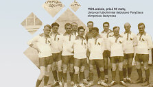 Lietuvos futbolo komanda, kuri pirmą kartą 1924 metais dalyvavo olimpiadoje