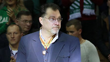 Ilgosios pertraukos metu pasveikintas Arvydas Sabonis
