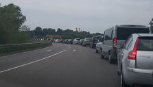 Dėl kelyje Kaunas&ndash;Jurbarkas vykdomų remonto darbų nusidriekia spūstys