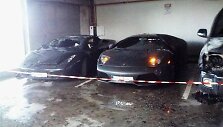 Sudegę automobiliai
