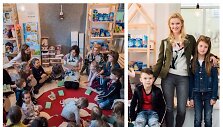 Vilma Javtokienė su vaikais Greta ir Simu