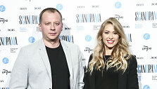 Sandra Dauk&scaron;aitė-Petrulėnė su vyru Aurimu