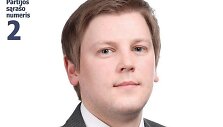 Kęstutis Motiečius rinkiminiame plakate 