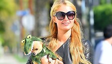 Paris Hilton su savo augintiniu