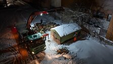 Paskutinių garažų Kernavės gatvėje nukėlimas. 