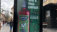 Čepkelių trauktinė reklamuojama Vilniaus centre