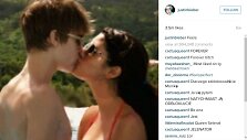 Justino Bieberio ir Selenos Gomez bučinio nuotrauka &ndash; populiariausia &bdquo;Instagram&ldquo; tinkle