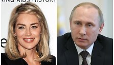 Sharon Stone ir Vladimiras Putinas