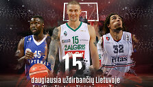 Daugiausiau Lietuvoje uždirbančių krep&scaron;ininkų TOP 15