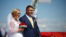 Socialinio eksperimento &bdquo;Aklos vestuvės&ldquo; dalyviai Andrius ir Aldona