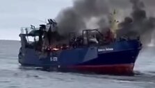 Degantis laivas &bdquo;Kapitan Lobanov&ldquo;
