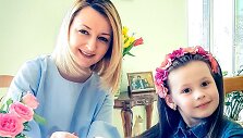 Viktorija Mauručaitė su dukra Angela