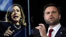 Kamala Harris ir J.D.Vance'as