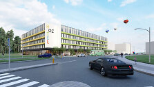Prie sostinės prekybos centro &bdquo;Ozas&ldquo; projektuojamas pastatas