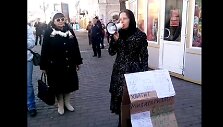 Nadežda Nizovkina mitinge dėl Ukrainos
