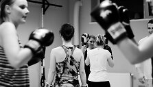 Fitbokso treniruotėje