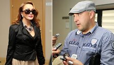  Džordana Butkutė ir Sergejus Gorbonosas ankstesniame teismo posėdyje