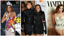 Klaidingai &bdquo;Mis Visata&ldquo; paskelbta Ariadna Gutierrez, Whitney Houston su dukra Bobbi Kristina Brown, Caitlyn Jenner ir Miley Cyrus