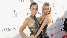 Lily Aldridge ir Stella Maxwell