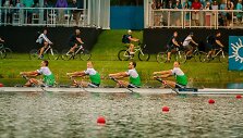 Dovydas Nemeravičius, Martynas Džiaugys, Rolandas Ma&scaron;činskas ir Aurimas Adomavičius pasaulio čempionate