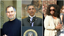 Steve'as Jobsas, Baracas Obama, Oprah Winfrey