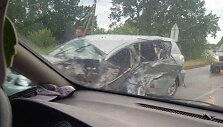 Per eismo įvykį Tilvikuose, Klaipėdos rajone, sužeistas &bdquo;Toyota&ldquo; vairuotojas.