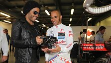 Lenny Kravitzas ir Lewisas Hamiltonas