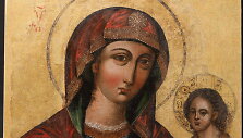 &bdquo;Sokalio &Scaron;vč. Dievo Motinos&ldquo; paveikslas po restauravimo. XVII a. pab &ndash;  XVIII a. pradž. Drobė, tempera, aliejus. &Scaron;v. Pranci&scaron;kaus ir &scaron;v. Bernardino vienuolynas