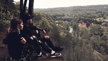 Akimirka i&scaron; vaizdo klipo filmavimo