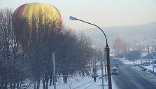 Vilniaus Titnago g. nusileidęs oro balionas