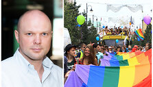 Kristupas Krivickas ir &bdquo;Baltic Pride 2016&ldquo; eitynių &bdquo;Už lygybę!&ldquo; akimirka