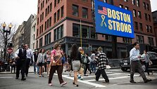 Bostono maratono fini&scaron;o vieta, kur pernai sprogo dvi bombos