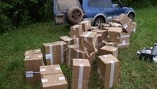 Vėliau rastas visureigis ir i&scaron; jo i&scaron;kraustytas krovinys