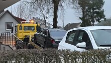 Apsvaigusio vairuotojo &bdquo;Mercedes Benz&ldquo; buvo i&scaron;vežtas specialaus transporto.
