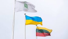 LTOK, Ukrainos ir Lietuvos vėliavos
