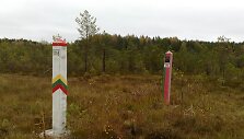 Lietuvos ir Baltarusijos siena Baltasamanės pelkėje