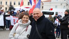 Nikolajus Statkevičius ir Marina Adamovič