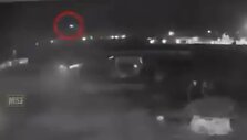 Paskelbtame naujame įra&scaron;e matyti, kaip į Ukrainos lėktuvą pataiko dvi Irano raketos