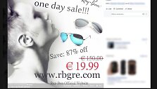 Virusas vilioja įsigyti &bdquo;Ray-Ban&ldquo; akinius su 90 proc. nuolaida