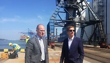 BKT vadovas Vidmantas Dambrauskas ir Uosto direkcijos vadovas A.Vaitkus