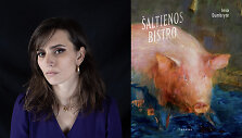 Ieva Dumbrytė ir knygos vir&scaron;elis